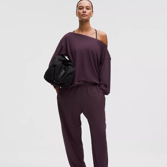 BeCalm Oversized Boatneck Long-Sleeve Shirt - Picture 2 of 4